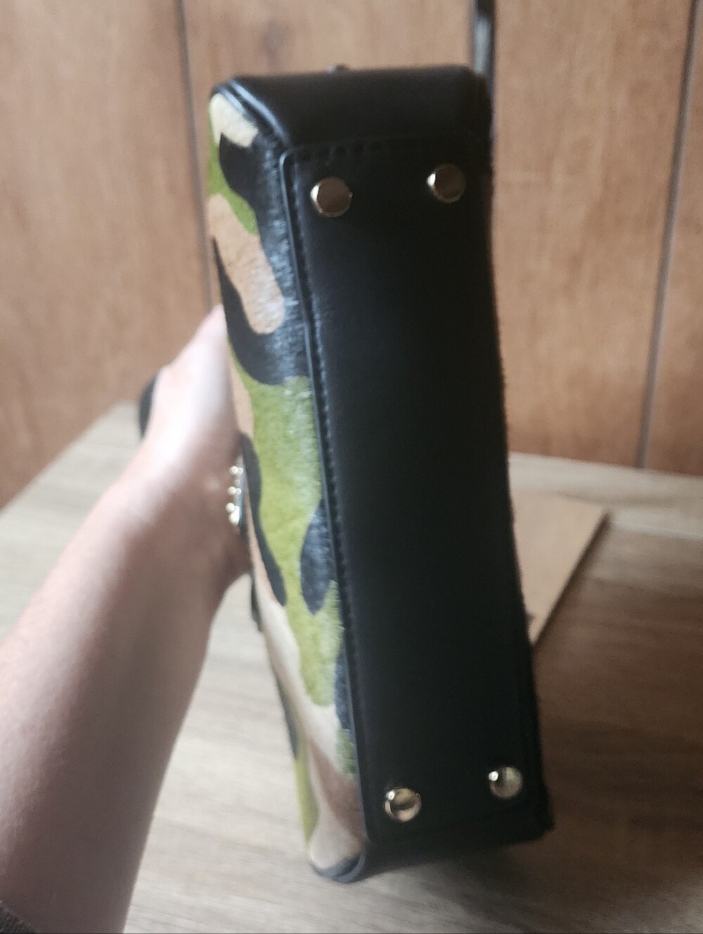 NWT Michael Kors Calf Hair Camo Lulu Bag (Slight Flaws) - Picture 8 of 12